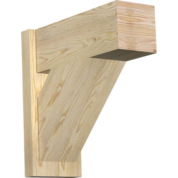 Ekena Millwork Traditional Block Rough Sawn Outlooker, Douglas Fir, 8"W x 20"D x 20"H OUT08X20X20TRA05RDF - main